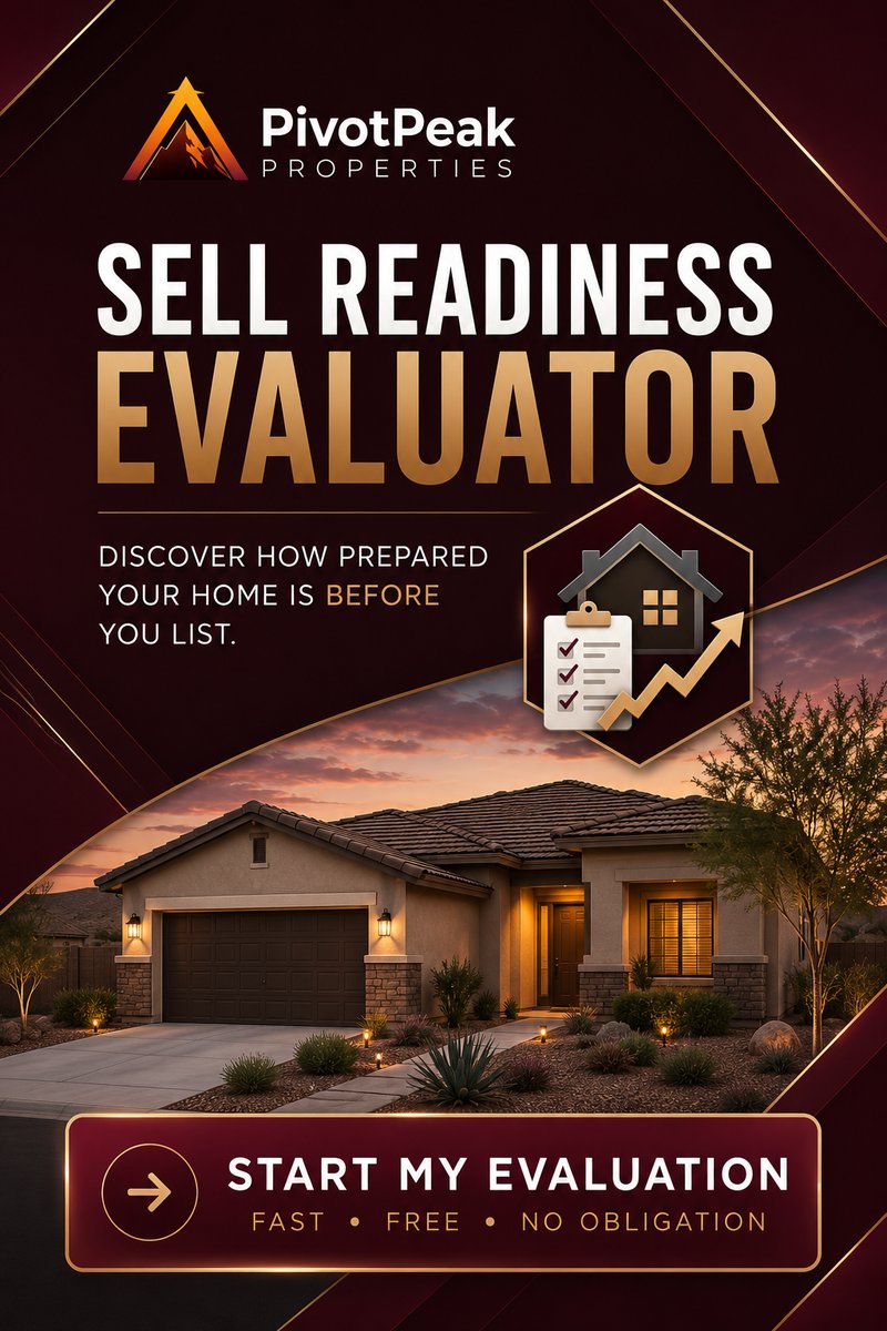 Pivot Peak Properties Sell Readiness Evaluator — assess how prepared your Phoenix home is before listing